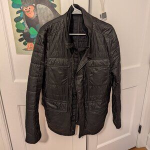 HUGO BOSS waterproof raincoat / overcoat, black, Men's size 42R (medium/large)